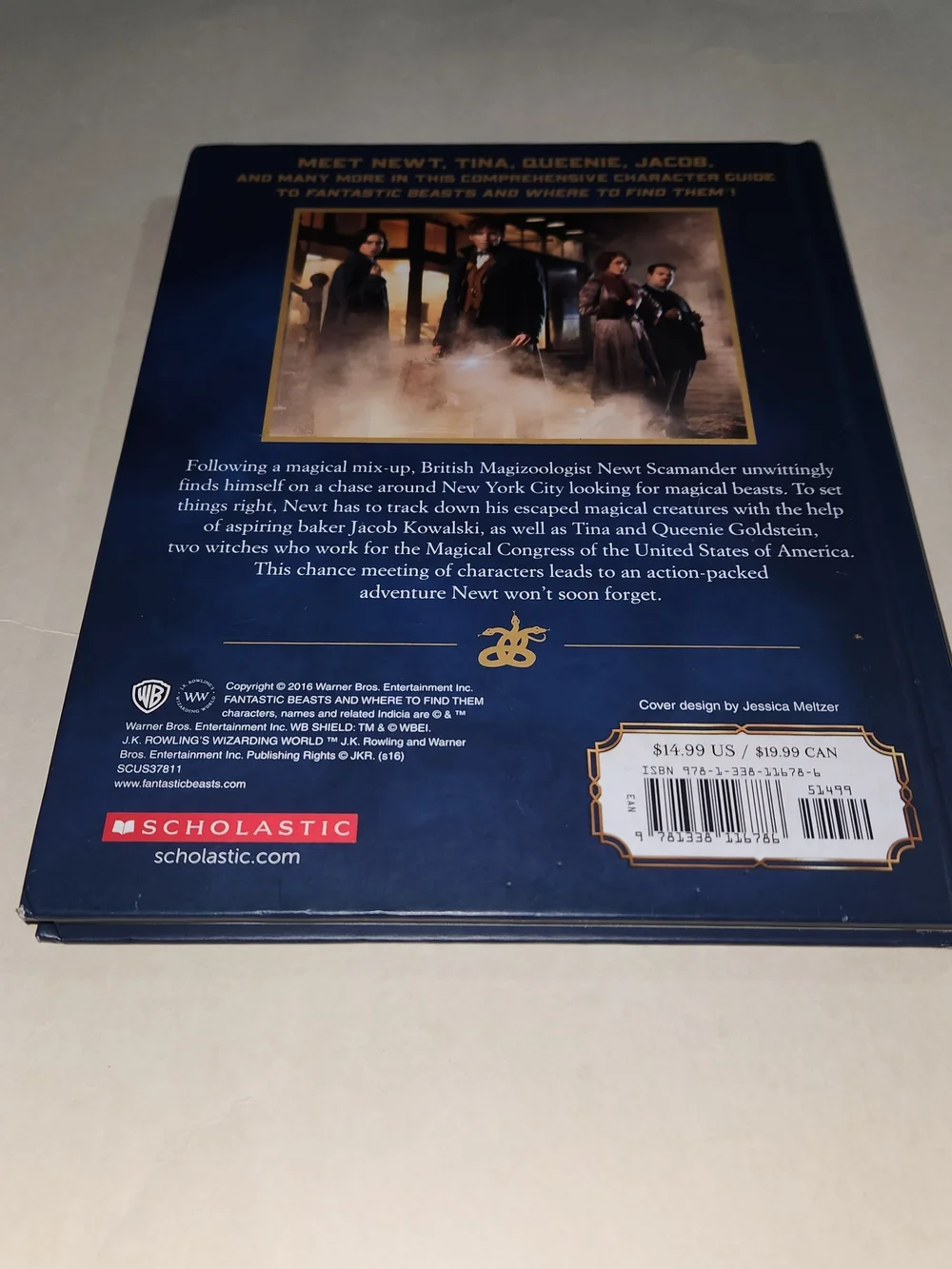 Scholastic Fantastic Beasts Character Guide - Navy Blue Cover